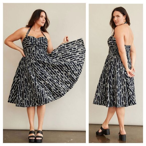Anthropologie Dresses & Skirts - Anthropologie Girls from Savoy Cerys Halter Midi Dress